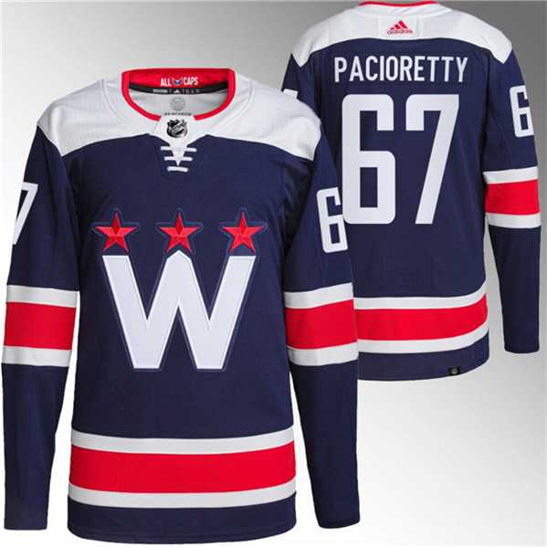 Mens Washington Capitals #67 Max Pacioretty Navy Stitched Jersey->washington capitals->NHL Jersey